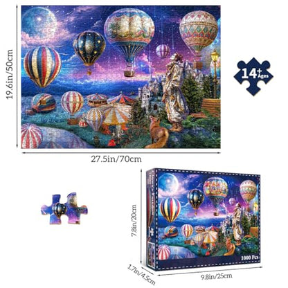 HUADADA-The Clown who Looks up to Freedom-Jigsaw Puzzles for Adults 1000 Pieces, Interlock Perfectly No Dust, Impossible Difficult Hard Fun 1000 Piece Jigsaw Puzzles for Adults-1:1 Poster - color: The Clown Who Looks Up to Freedom
