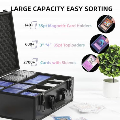 Toploader Storage Box for 3" x 4" 35PT Rigid Card (Extra Large) | Hard Case, Dividers, Durable, Large Capacity, Ultimate Protection - size: Extra Large