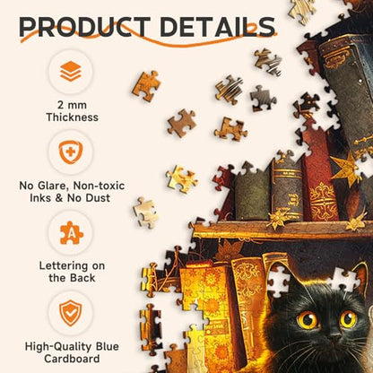 1000 Piece Puzzles for Adults, Halloween Ghosts Puzzle for Adults | 26.6 * 26.6 in Flat Puzzles with 3D Visual Effect When Completed, Adult Puzzle Games - color: Halloween Ghosts