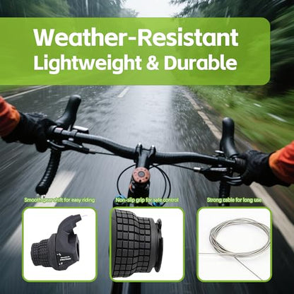 3 Speed Grip Shifter, Left SL-RS25-3L Gear Shifter Lever Bicycle Twist Grip Thumb Gear Shifter for MTB Folding Mountain Bike (RS25-3 Speed Shifter) - size: RS25-3 speed shifter