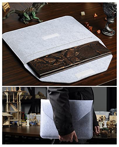 DND Faux Leather Dungeon Master Screen and Initiative & Combat Trakers with Insert Cards