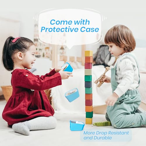 Rainbow Visual Timer for Kids, 60-min Countdown Timer, Blue | Protective Case, No Ticking, Mute and Ringing Alarm Available, Time Management Tool, Low Power Reminder, for Study,Game,Work - color: Blue Rainbow