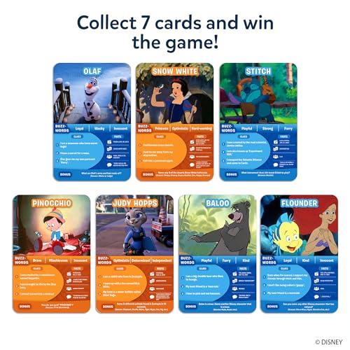 Skillmatics Guess in 10 – Disney, Trivia Card Game for Kids, Travel Toys | Girls, Boys, Teens, Adults Who Love Cinderella, Mickey Mouse, Moana, Screen-Free Fun, Gift for Ages 6 & Up - style: 1. Disney