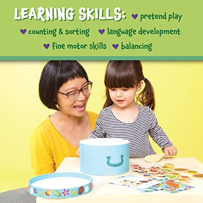 Peaceable Kingdom Acorn Soup – Game for You and Your 2 + Year Old – Fun Toddler Games Ages 2–4 That Teach Numbers and Counting Skills