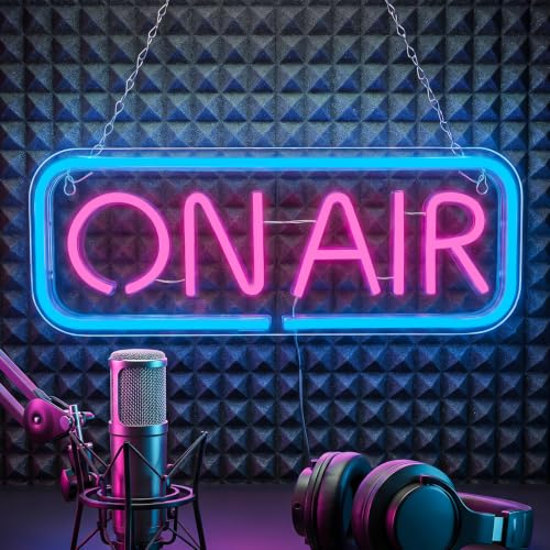 Live On Air Neon Sign for Wall USB Powered Neon Light for Streaming/Gaming/Recording Studio Decor, Streaming Lights for Streamers/Gamers/Influencers On Air LED Sign for Man Cave &Game Room Decor - color: On Air 1