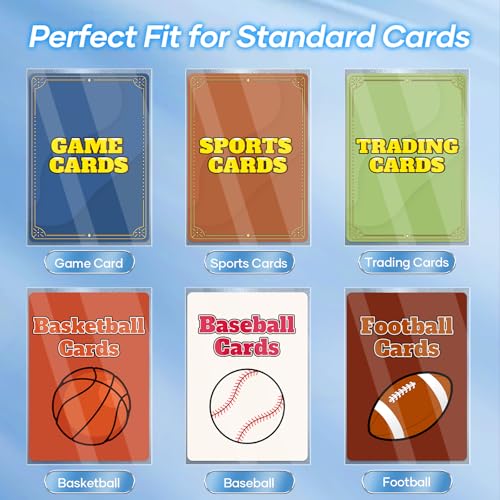 500 Count Card Sleeves – Matte Clear Trading Card Sleeves, Polypropylene (PP), Fit for MTG, TCG, Baseball, Football, and Game Cards (Matte Clear) - color: Matte Clear, size: 500 Pack