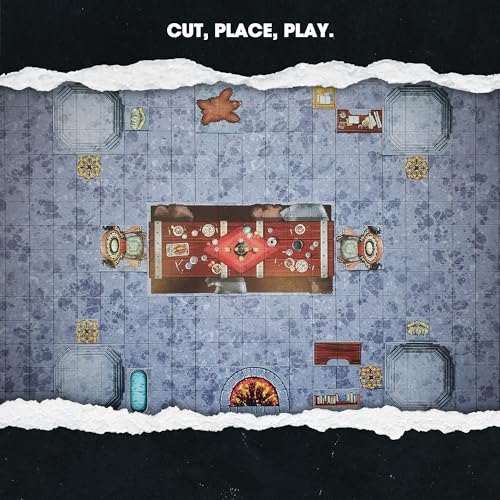 Dungeon Craft Castles & Keeps Terrain Set for DND & RPG Game - Adventure Games with 1000+ Double-Sided Dry/Wet Erase Tiles - Modular Castle Map Pieces for Tabletop Games & Battle Maps - style: Castles & Keeps