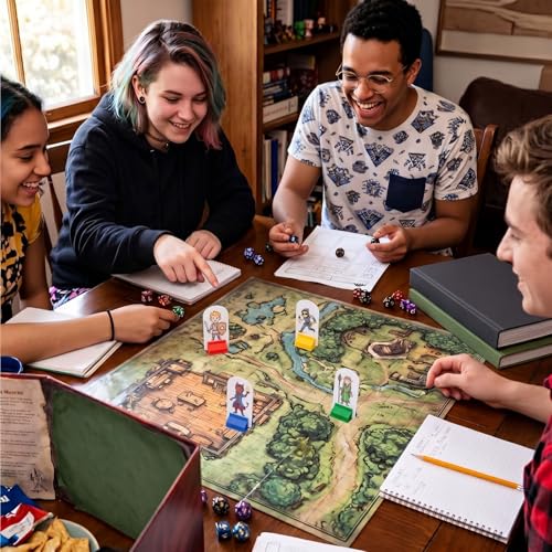 Blulu 60 Set Multicolor Game Card Stands DIY Board Game Pieces with Blank Board for Party Favor Group Play Tabletop RPG Scenes