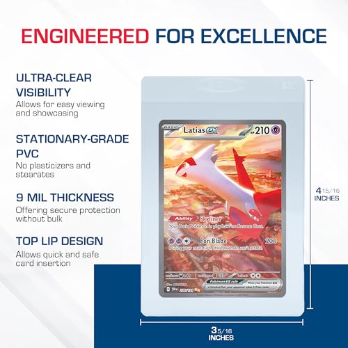 BCW Semi-Rigid Card Holder #1 for Standard Cards up to 35 Pt, 50 Count | Crystal-clear rigid PVC holders fit sleeved or unsleeved standard cards up to 35 pt for grading and secure handling. - size: 50 Pack