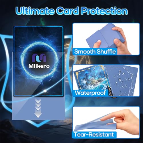 500 Count Card Sleeves, Matte Magic Card Sleeves, Smooth Shuffle & Tear Resistant, Fit for MTG, TCG, CCG (Light Blue) - color: Light Blue, size: 500 Pack