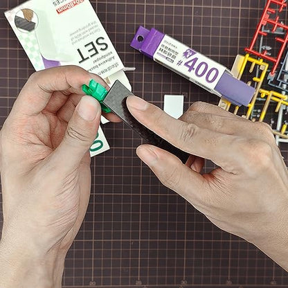 stedi Carbon Fiber Sanding Sticks 7PCS Hobby Model Tools for Sandpaper | Carbon Fiber Material Fine Detail Sanding Adhesive Sandpaper Compatible Plastic Models Part Modification - style: 7PCS Carbon Fiber Sanding Sticks
