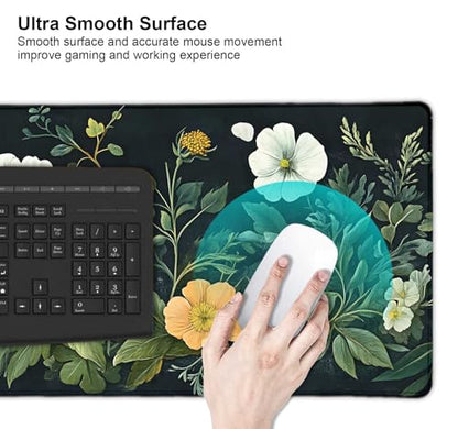 Large Mouse Pad, Desk Mat Computer Keyboard Pad Non-Slip Rubber Base Waterproof with Stitched Edges for Laptop Gaming, Office & Home 31.5 x 11.8 Inch (XL-15) - color: Xl-15