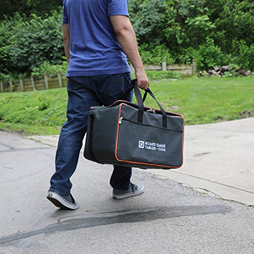 Allplay Game Haul Board Game Bag, Heavy-Duty Carry Case with Shoulder Strap | Padded Travel Bag for Board Games & Tabletop Storage | Large Capacity | Water-Resistant Design (Oxford Gray)