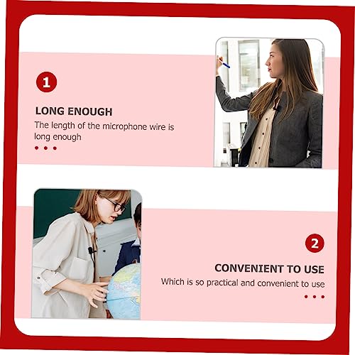 DECHOUS 2pcs Clip Microphone for Live Streaming USB Laptop Mic Journalist Interview Collar
