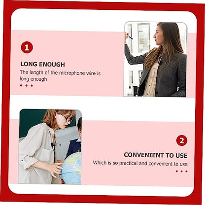 DECHOUS 2pcs Clip Microphone for Live Streaming USB Laptop Mic Journalist Interview Collar