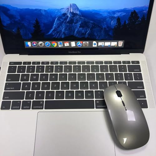 PeiBO Bluetooth 5.2 Wireless Dual-Mode Mouse, Gray Black, 2022 Model - color: Gray black