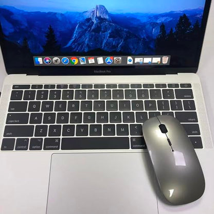 PeiBO Bluetooth 5.2 Wireless Dual-Mode Mouse, Gray Black, 2022 Model - color: Gray black