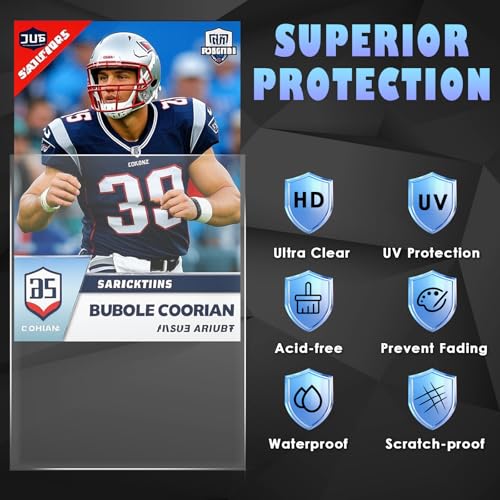 100 Counts Clear Penny Card Sleeves for Trading Cards, Plastic Soft Card Sleeves Card Protectors Fit for MTG Baseball Card, Sports Cards, Game Card Standard Cards - size: 100 PCS