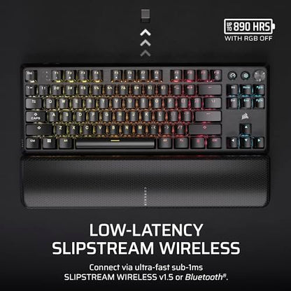 Corsair K70 CORE TKL Wireless + Elgato Stream Deck Mini Bundle - Mechanical Tenkeyless Gaming Keyboard with Studio Controller for Zoom, Teams, PowerPoint, MS Office etc, Compatible with PC/Mac