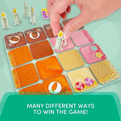 Foxmind Icing On The Cake Quick Food Board Game, Kids Strategy Board Games for Ages 8 and Above, 15 Minute Kids Board Games for Two Players or More, Fun Family Night Board Game