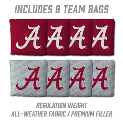 YouTheFan NCAA 2’ x 3’ Wood Cornhole Game with Logo Bags - color: Alabama Crimson Tide
