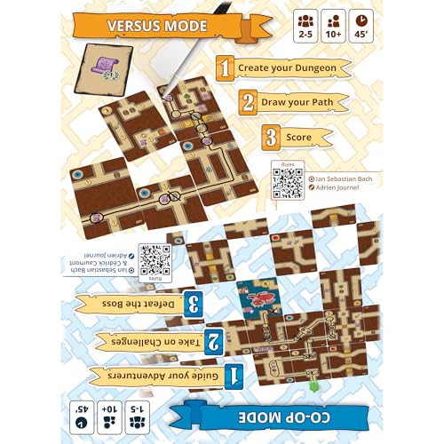 Map Masters Card Game | Competitive or Cooperative Dungeon-Crawling Adventure & Strategy Game for Kids & Adults, Ages 10+, 1-5 Players, 30-60 Mins