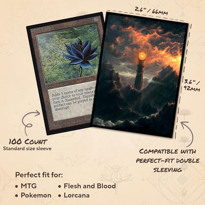 Eye in the Sky - MTG Card Sleeves, 104ct, Standard Size, Smooth | Double Sleeving Compatible, Smudge Resistant Matte Back, Compatible with Standard 66x92mm TCG and Magic The Gathering Cards. - color: Eye in the Sky, size: Smooth