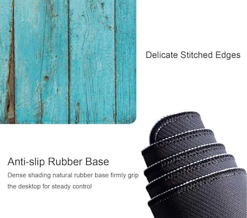 Shabby Wood XL Mouse Pad,Large Mouse Pad Gaming 31.5 x 11.8 in Mouse Mat Desk Pad,Extended Keyboard Mousepad Large Desk Mat with Non-Slip Rubber Base and Stitched Edge for Home Office - color: Shabby Wood