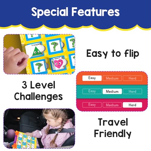 Smartivity Memory Game for Kids Ages 3+ Years | Fun Matching Game - 12 Theme Cards & 3 Level Challenges I Birthday Gift for Boys & Girls I Preschool Learning Toy for 3,4,5,6 Years Age