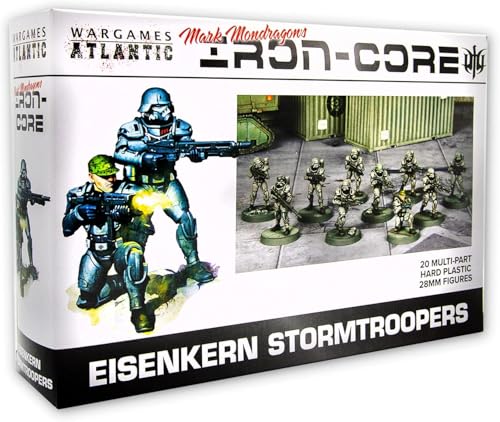 Wargames Atlantic Eisenkern Stormtroopers 20 Hard Plastic 28mm Figures MM001
