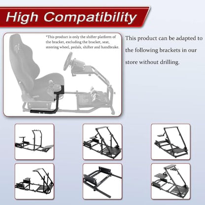 Marada Racing Game Bracket Gear Lever Accessories Fit for Our Race Simulator Cockpit,30MM Assemble Pipe for Driving Sim Steering Wheel Stand