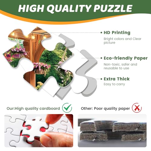300 Pieces Puzzles for Adults | Manor Cat Jigsaw Puzzles 300 Piece for Children Adults Seniors | Sturdy,Safe Large Piece Puzzle | Engaging & Educational Toys Great Gift for Boys Girls 20.5 x 15 in - style: Manor Cat