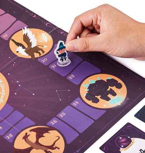 Melby Toys Wizard Times Multiplication Game - Math Games for Kids 8-12 - Fun Multiplication Board Game for Learning Times Tables 0-12 - Math Facts Games for 3rd 4th 5th Grade
