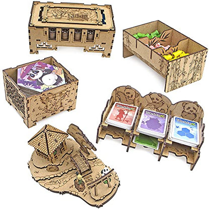 Organizer for Takenoko Board Game and Chibis Expansion, Storage Insert, Accessories Upgrade