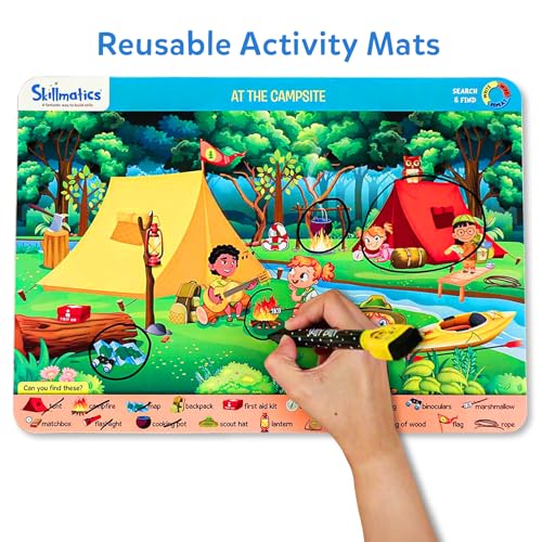 Skillmatics Search and Find Educational Game - Reusable Preschool Learning Activities, Perfect for Toddlers & Kids Who Love Toys, Art & Crafts, Builds Vocabulary, Gifts for Ages 3, 4, 5, 6 - style: 5. Search & Find
