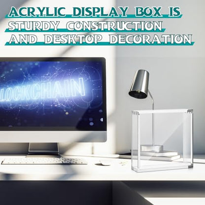 Cinnvoice 2 Pcs Acrylic Magnetic Case Booster Box Protective Case Stackable 4mm Thick Magnetic Closure Gifts for Collectors, Cards Not Included (Japanese Booster) - style: Japanese Booster