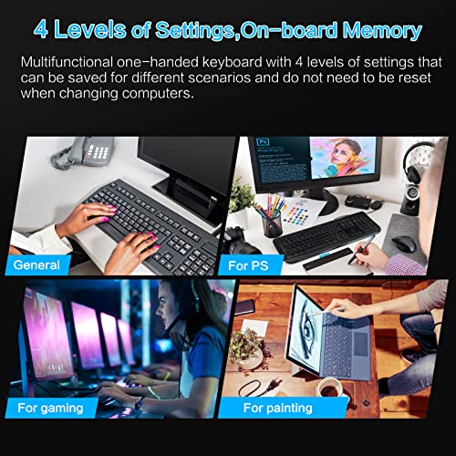 Koolertron 9-Key Mechanical Numpad with 2 Programmable Knobs, LED Backlit Macro Gaming Keyboard, Fully Customizable Numeric Keypad for PC - style: 9 Keys/Red switches/RGB Backlight