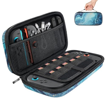 TiMOVO Carrying Case Compatible with Nintendo Switch 2, Gilding Texture | Travel Carry Case, 10 Game Cartridges & Pocket, Protective Portable Hard Shell Pouch, For Console & Accessories - color: Gilding Texture