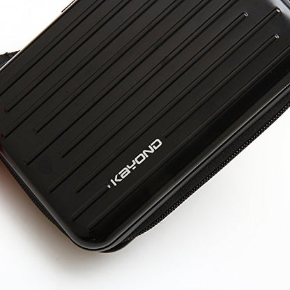 Anti-Shock Silver Aluminium Carry Travel Protective Storage Case Bag for 2.5" Inch Portable External Hard Drive HDD USB 2.0/3.0 (Black) - color: Black