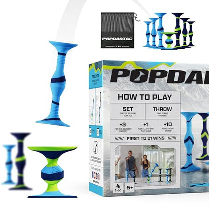 Popdarts PRO 팩 게임 세트, 드리즐 | 실내, 실외, 흡착 컵, 던지기 게임, POP와의 경쟁 - color: 이슬개.