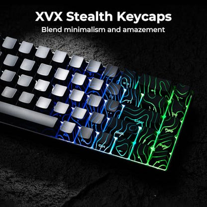 XVX HE68 Max Rapid Trigger Keyboard 60% Percent,Hall Effect Keyboard with Gateron Magnetic Jade Max Switch,CNC Aluminum Frame Custom Mechanical Key Board for PC/Laptop/Xbox/PS4/PS5, Black Phantom - color: Max, Phantom