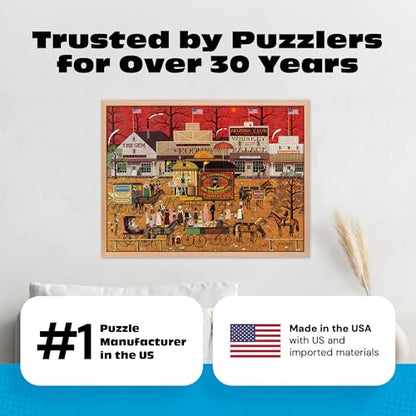 Buffalo Games – Charles Wysocki - Smooth Talker -1000 Piece Jigsaw Puzzle -Colorful Puzzles for Adults – Precision-Cut Pieces, Beautiful Artwork, and Hours of Fun