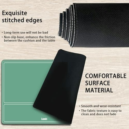 MTG Playmat with Zones, TCG Card Game Play Mat with Stitched Edges, Non-Slip Rubber Base Gaming Desk Mat, Smooth Surface 24 x 14 Inch, Cowboy Frog - color: Cowboy Frog, size: Zone 1