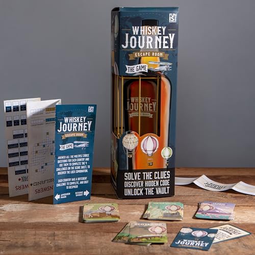 Boxer Gifts Whiskey Escape Room Game - Whisky Gifts for Men - Bottle Puzzle Box - Crack The Code Unlock The Bourbon