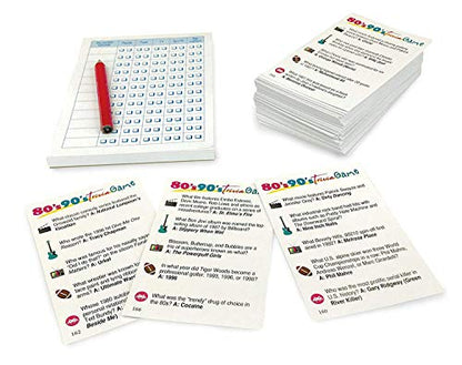 80’s 90’s Trivia Party Game (Amazon Exclusive) – Contains 1,000 Questions - 2 or More Players for Ages 12 and up by Outset Media.