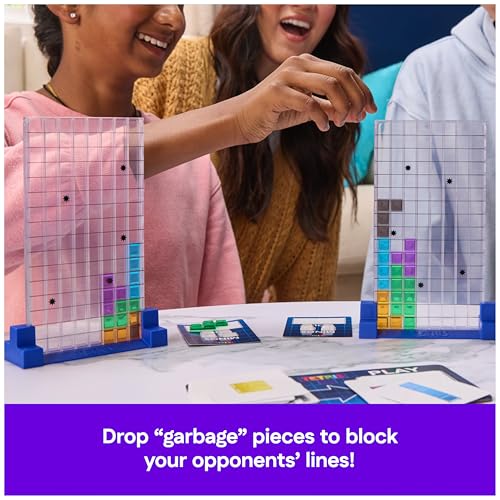 Spin Master Games Tetris: The Board Game | Head-to-Head Tetris Challenge, Drop Tetriminos into Grids to Make Lines & Block Opponents, For 2-4 Players, Ages 8 & Up - style: Tetris Booard Game