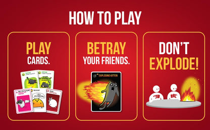 Exploding Kittens Grab and Game, 2-4 Players, Ages 7+, Pocket Version | Pocket-sized Exploding Kittens! Quick to learn, travel-friendly, and great for road trips, parties, and gifting.