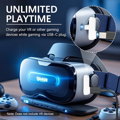 KASOTT 2.4GHZ Wireless Gaming Earbuds,30MS Low-Latency,Bluetooth 5.4,with ANC Active Noise Cancelling,USB-C Dongle Included-Compatible with Meta Quest 3/2,Steam Deck,PS5/4,VR,PC,Switch (Black)