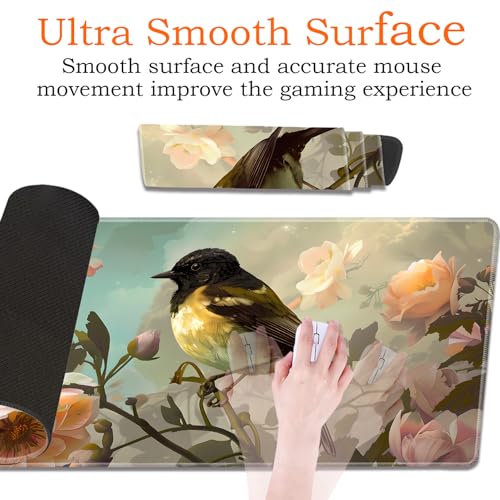 for MTG Playmat Non-Slip Rubber Play Mat with Storage Bag Combination, Ideal for Card Game Lovers TCG Play Mat, Cute Bird - color: Cute Bird