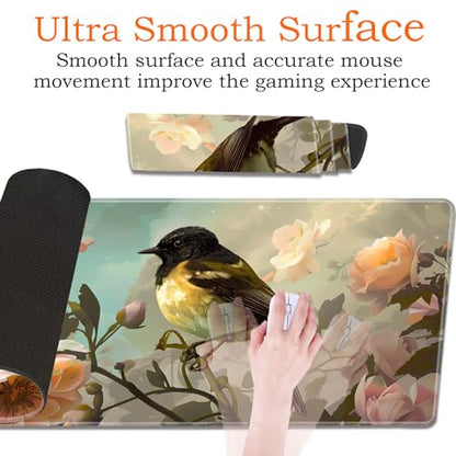 for MTG Playmat Non-Slip Rubber Play Mat with Storage Bag Combination, Ideal for Card Game Lovers TCG Play Mat, Cute Bird - color: Cute Bird
